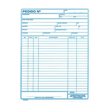 Talão de pedido – Material de Escritório em Vicente de Carvalho